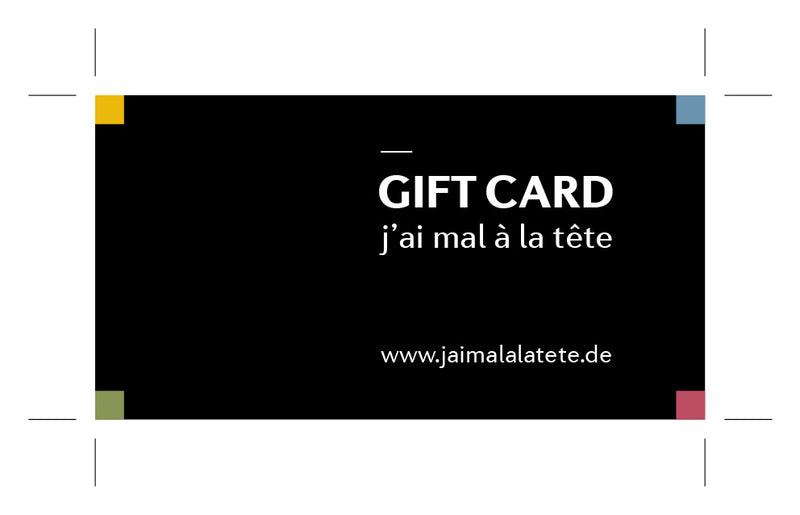 j´ai mal à la tête - Gift Card